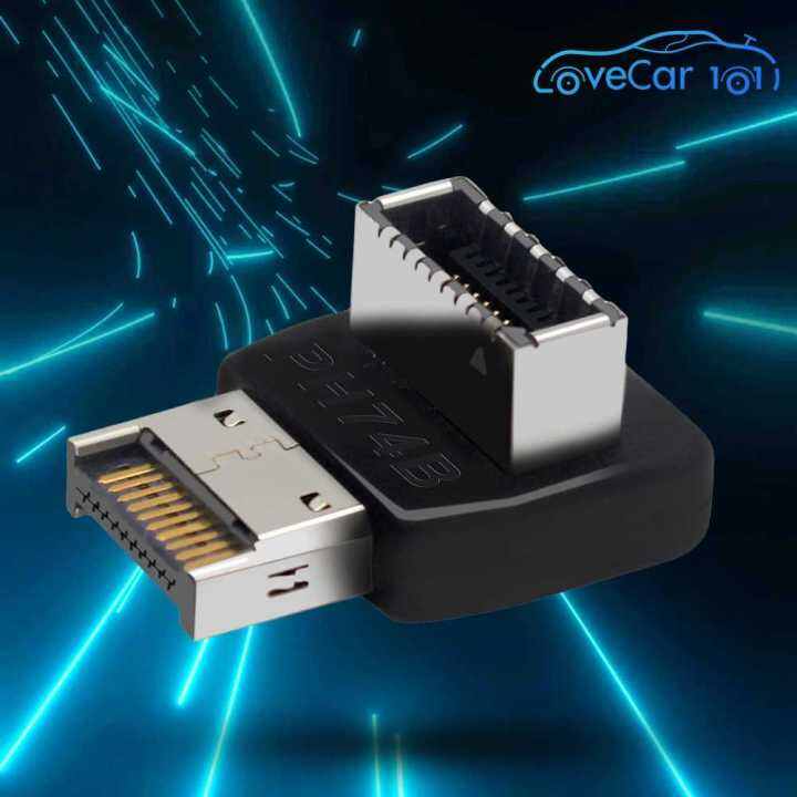 USB 3.1 Type E 90 Degree Converter Front TYPE C Socket Vertical Type E