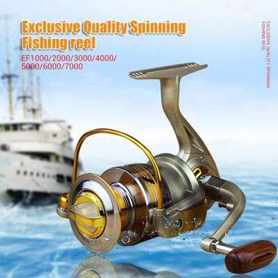 Exclusive quality All Metal spinning fishing reel line winder speed ratio 5.1:1 to Ocean Sea boat Rock Ice fishing tackle EF Fishing Reels