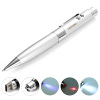 Customised Hot Ballpoint Pen Model Laser Light Usb Flash Pen Drive Memory Stick Storage Pendrive 4GB 8GB 16GB 32GB 64GB Business