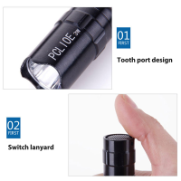 zuoyingdu064194 ไฟฉาย LED MINI Waterproof lanterna zoomable สำหรับล่าสัตว์เครื่องมือกลางแจ้ง