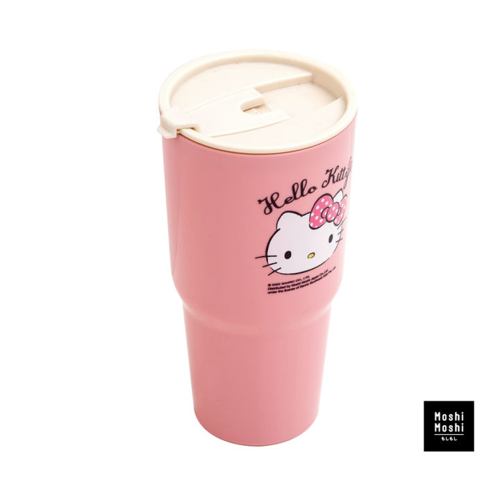 moshi-moshi-แก้วน้ำพลาสติก-ลาย-hello-kitty-พร้อมกระเป๋า-มีฝาปิด-ขนาด-750-ml-รุ่น-6100001456