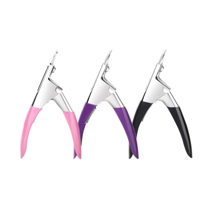 fake-nail-cutter-type-u-word-false-tips-professional-nail-clippers-straight-edge-cutters-manicure-pliers-guillotine-nail-capsule