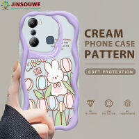 (คลังสินค้าพร้อม) เคสเคสมือถือสำหรับ Infinix 20i /X665C เคสมือถือสำหรับการ์ตูนเด็กหญิงเด็กชายดอกไม้เนื้อครีมกรอบนุ่มขอบลอน