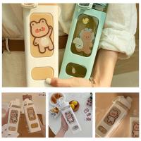 700/900ml Korean Square Bear Water Bottle Cute Plastic Bottle Water Portable Capacity Large K5L6