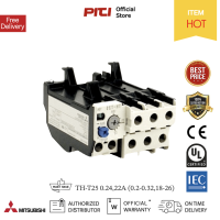 MITSUBISHI โอเวอร์โหลด Overload Relay TH-T25 (เลือก แอมป์) (ใช้กับ S-T21,25)