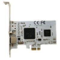 2X PCI-E Expansion Card PCIE to AV Surveillance HD 640X480 Resolution Video Capture Card Built-in CX23883-39 Chip