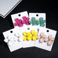 【YF】✸▥  Korean Small flower Stud Earrings women fresh and sweet Statement Earring 2019 Fashion Jewelry