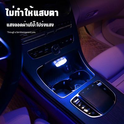 【CHOOL】ไฟแต่งรถ ไฟเหนี่ยวนำ 5V ระบบสัมผัส สติ๊กเกอร์แม่เหล็ก ชาร์จ USB ไฟภายในรถ ไฟติดเพดานรถยนต์