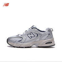 【กล่องเดิม】New Balance 530 รองเท้าวิ่งผู้ชาย   รองเท้าผ้าใบผู้หญิงสีเทาเงิน