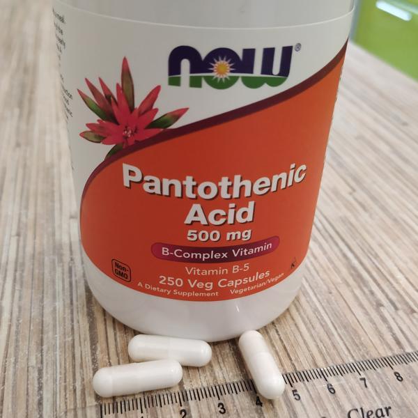 วิตามินบี-5-b5-กรดแพนโทเทนิก-pantothenic-acid-500-mg-100-veg-capsules-now-foods-b-5