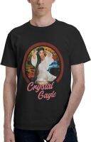 ydound Crystal Gayle T-Shirts Mens Summer Round Neckline Cool Short Sleeve Logo Graphic Tees