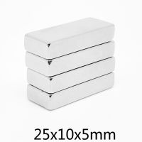 2/5/10/20/30/50PCS 25x10x5mm Strong Block Magnets N35 Permanent Magnets 25x10x5 Rectangular Rare Earth Neodymium Magnet 25x10x5