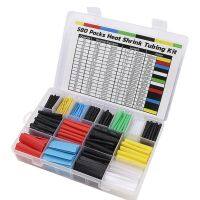 580 Pcs Heat Shrink Tube Kit Insulation Sleeving Wire Shrink Wrap W/box for Wires Repairs Soldering Automotive Wiring Electrical Circuitry Parts