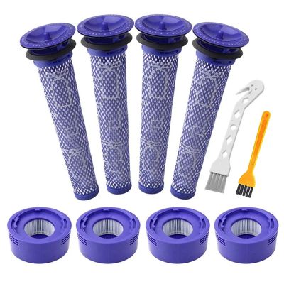 Pre Filters HEPA Plastic Filter Fittings for Dyson V7 V8 Cordless Vacuum Cleaner Spare Parts