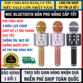 Micro Không Dây Karaoke Bluetooth Phiên Bản Nâng Cấp Âm Thanh Hay Hơn Pin Trâu Chống Ồn Lọc Tạp Âm Hỗ Trợ Mọi Dòng Máy, Micro Karaoke Bluetooth