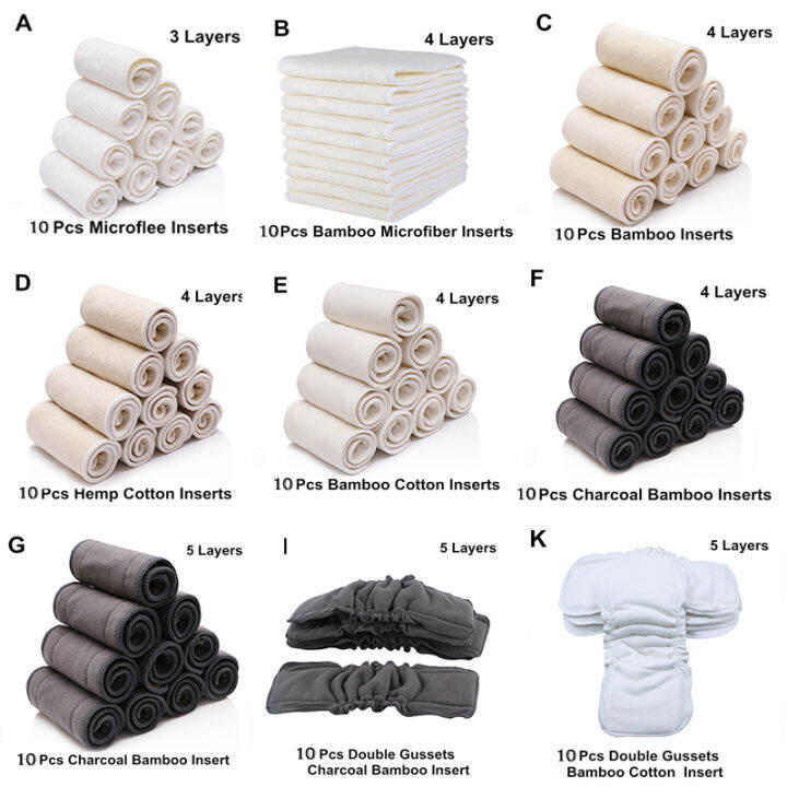 mumsbest-10pcs-eco-friendly-liner-ecological-diapers-washable-layer-insert-absorbent-inserts-nappy-liner-booster-13-5-36cm