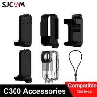 SJCAM ตัวยึดกรอบ C300ซองกันน้ำคลิปด้านหลังแท่นยึดฐานสายคล้องสำหรับกล้องแอคชั่นแคมเมรา C300 SJCAM