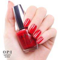 O.P.I Infinite Shine - Unequivocally Crimson ยาทาเล็บสีโทนแดง เหมือนดอก Poppy มีชมพูเป็น undertone  แท้ ?%