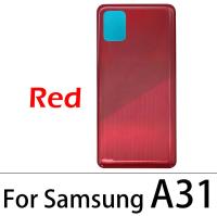 เคสสำหรับ Samsung Galaxy A31 A315 A71 A51 A515 A715ฝาหลังแบตเตอรี่แผงพลาสติกฝาหลังซองเก็บแบตเตอรีพร้อมกาว LHG3765อะไหล่ทดแทน