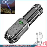 2pcs LED Rechargeable Tactical Laser Flashlight Zoomable Super Bright IPX5 Waterproof Torch Light Zoom