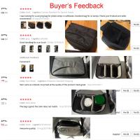 +【； Besegad Portable Camera Insert Padded Bag Case Pouch Holder Shockproof With Dividing Partition For DSLR Sony Canon Nikon Pentax