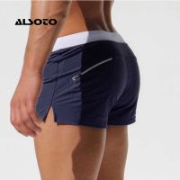 ALSOTO Swimwear Men Breathable Mens Trunks Briefs Sunga SwimSuits Maillot De Bain Beach Shorts 2023 New