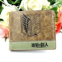 Anime Attack On Titan PU Leather Mens Wallet Jiyuu No Tsubasa Short Purse