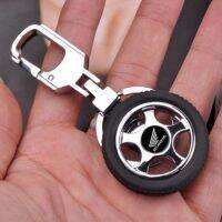 Honda Motorcycle Logo Keychain Tire Wheel Key Holder Car Styling Accessories