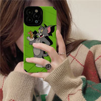 เคสโทรศัพท์เป็นคู่2023ใหม่สำหรับแมวและเมาส์สำหรับ iPhone 14/13/12/11 Pro Max 12 13 Mini 6 6S 7 8 Plus X XR XS Max เคสด้านหลังนิ่มกันกระแทกเคสโทรศัพท์หนังสุดสร้างสรรค์ฝาครอบโทรศัพท์พร้อมฝาครอบป้องกันกล้องเลนส์คลุมทั้งหมด