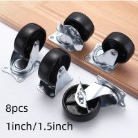 8pcs Furniture Casters PP Swivel Caster Quite Roller Wheels for moving furniture trolley Baby Crib Bed Wheel