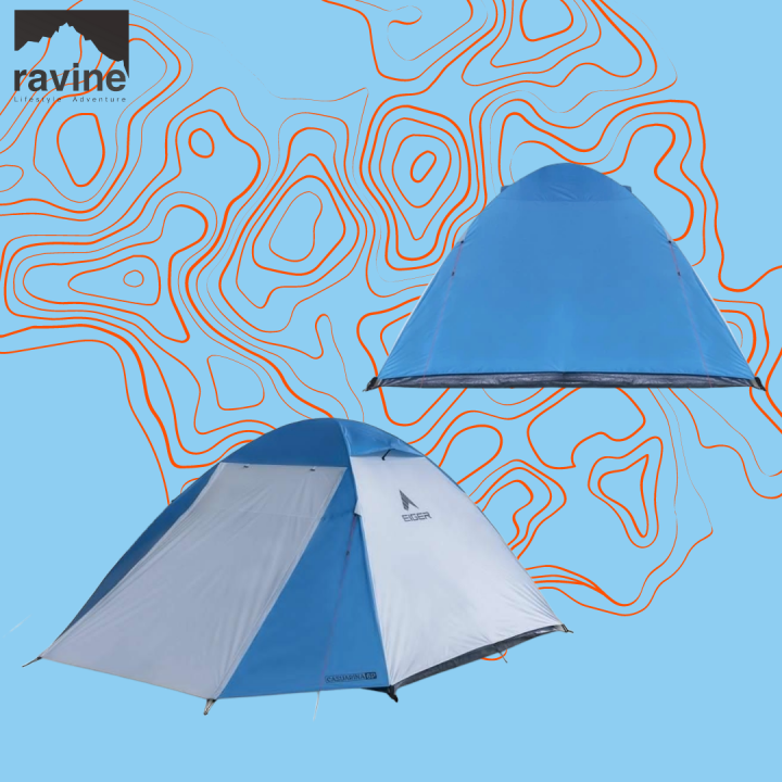 EIGER TENDA CAMPING XCASUARINA 6P ORIGINAL TENT BLUE Lazada Indonesia