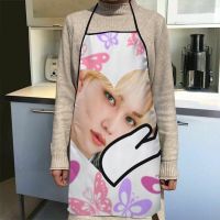 KPOP Stray Kids Felix/Bang Chan/Han Ji Sung Kitchen Apron Adult Baking Accessories Waterproof Fabric Print Cleaning Tools 0905