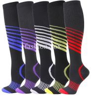 【YD】 New Compression Socks Marathon Recovery Outdoor Cycling Hiking Riding Non-slip Stockings Men  Women