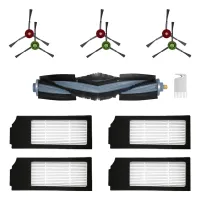 1 Set Main Brush Side Brush HEPA Filter for Ecovacs X1 Omni X1 Plus X1 Turbo Vacuum Cleaner Replacement Accessories