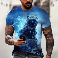 Tiger Fighting Animal Beast Fierce T-shirt 3d Print T Shirt Summer Mens Oversized Short Sleeve Tops Tees Mens Designer Clothes