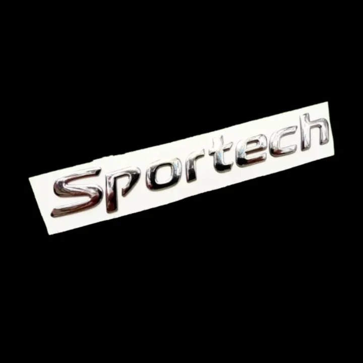 AD.โลโก้ Sportech สีโคเมี่ยม ติดท้ายรถ