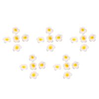 500Pcs White Foam Hawaiian Frangipani Artificial Plumeria Flower Petals Cap Hair Hat Wreath DIY Wedding Decoration 5cm