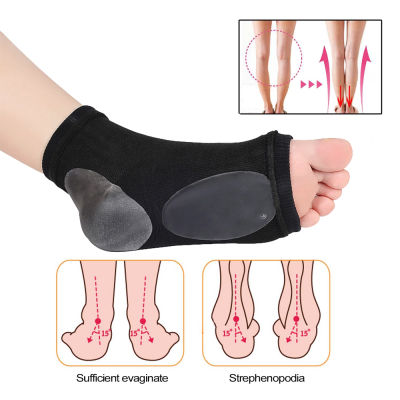 Heel Spurs Treatment Plantar Fasciitis Relief Elastic Arch Sock Soft Arch Support Sleeve Flat Foot Pain Relief