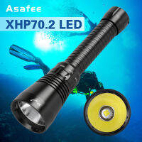 Asafee 6800LM A29 XHP70.2 LED Diving Flashlight Highlight Lanterna Led Underwater 200m Torch use 26650 /18650 battery IPX8Waterproof