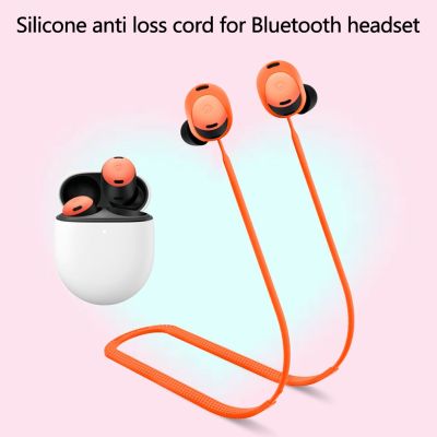 【CW】 Silicone Bluetooth-compatible Headphone Neck Soft Anti-Lost Earphone Holder Cable for Buds