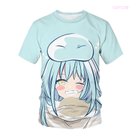 i Was Time, HOT This Reincarnated As a Slim 3d Print T-shirt Animation Tensei Shitara Slim Datta Ken Mens T-shirt Fashion T-shirt Tops Size：S-5XL