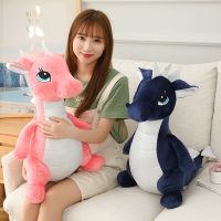 40/60/80cm Kawaii Dinosaur Plush Doll Stuffed Dino Toy Kids Huggable Animal Dragon Plush Pillows Cartoon Gift for Kids