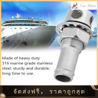 【Clearance Sale】สแตนเลส Boat Fuel Vent Marine เรือตรงถังน้ำมันเชื้อเพลิง Vent ปะเก็นติดตั้งฮาร์ดแวร์ติดตั้ง