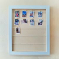 กรอบรูป โพลารอยด์ Polaroid frame พร้อมรูปขนาด 2 x 3 นิ้ว 20 ใบ เชือก และคลิปหนีบ ครบทั้งชุด ของขวัญ แต่งบ้าน รูป 20 ภาพ flashsale ลดกระหน่ำ