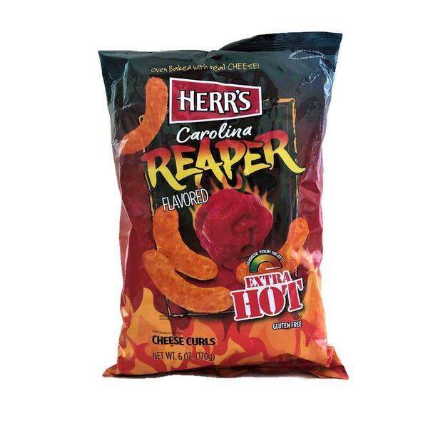 【COD】 Herr’s Carolina Reaper Flavored Extra Hot Cheese Curls Gluten