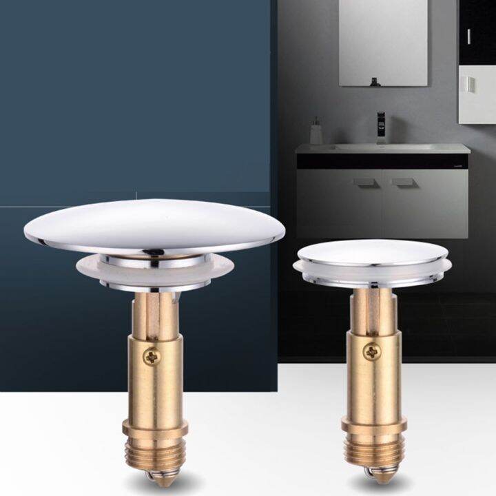 YRNGW 2 Sizes Pop Up Type for Bathroom Sink Shroom Sink Drain Faucet