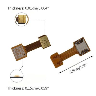 ：“{—— Hybrid Double Dual SIM Card Micro SD Adapter For  Phone Extender Nano Mic