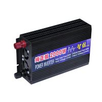 SUNYIMA 2000W เพียวไซน์เวฟอินเวอร์เตอร์ไฟฟ้าในรถยนต์ DC12V/24V/48V เป็น AC220V แสดงผลดิจิตอลคู่ตัวแปลงไฟฟ้าบูสเตอร์สำหรับ DIY