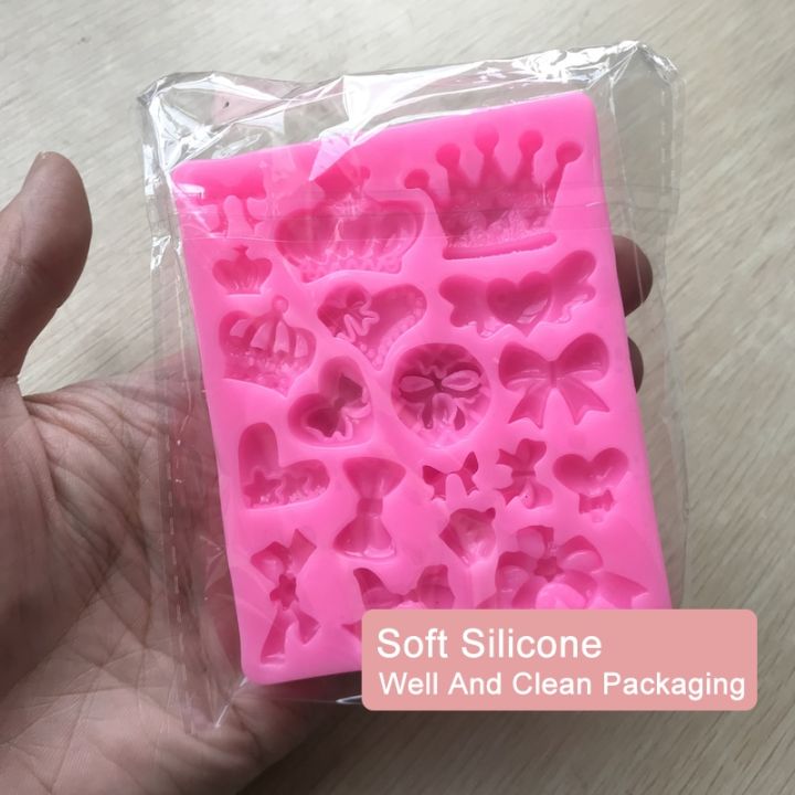 cw-hot-sell-cartoon-bow-tie-silicone-fondant-mold-jelly-chocolate-shaped-decoration-baking-moulds