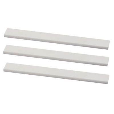 ；‘【； 3X  Cattle Bone Saddle Blanks 80Mm For Handmade Guitar Supply Accessory